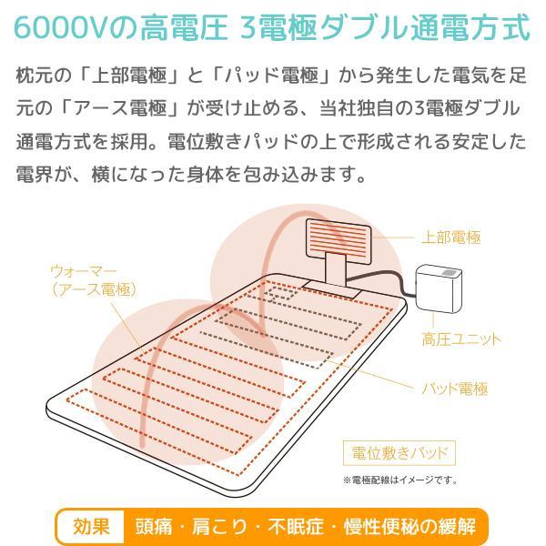 ヘルストロン N6000WG メーカー保証 寝具タイプの電位治療器 ハクジュ 白寿生科学研究所 新品 日本製 頭痛、肩こり、不眠症、慢性便秘の緩解 安全メーカー直販｜hakuju-net｜02