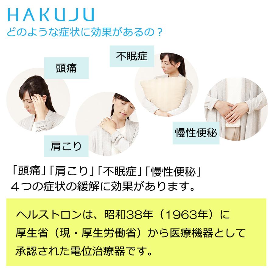 ヘルストロン Lx9000WG メーカー保証 電位治療器 ハクジュ 白寿