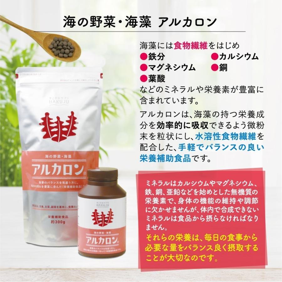 白寿生化学研究所アルカロン&ササロン20%増量390g✕2セット ハクジュ＞白寿 ササロン アルカロン オトクな20%増量セット(外