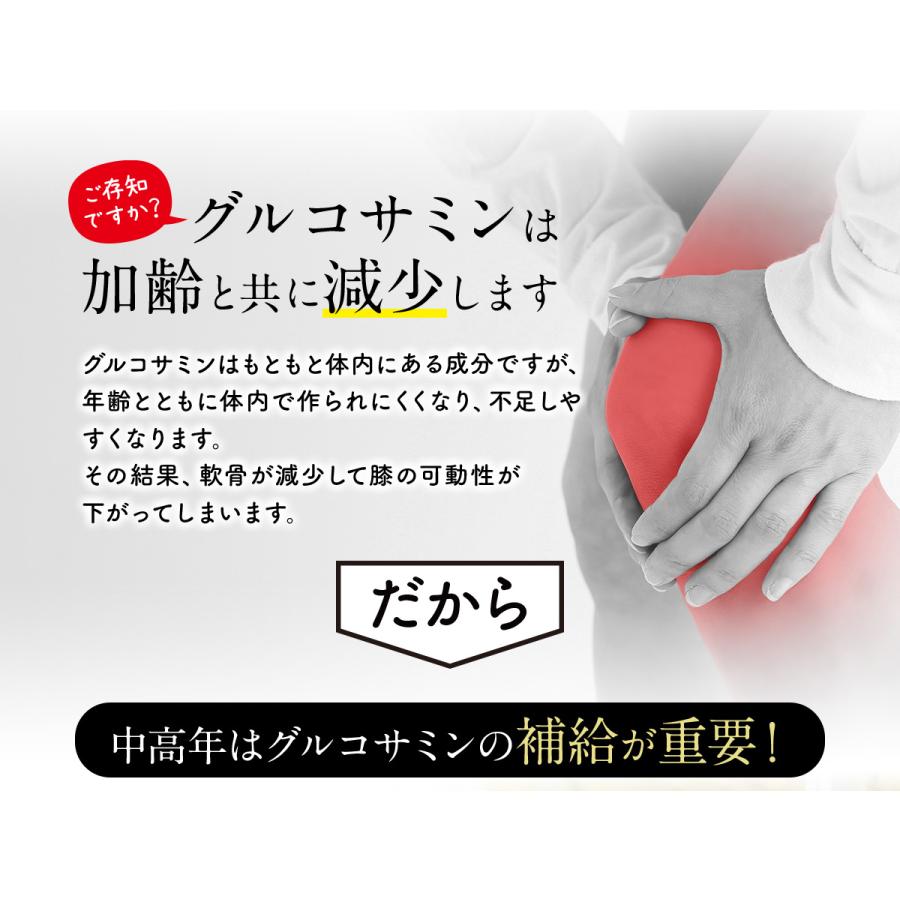 機能性表示食品] グルコサミン 270粒入り（30日分） 軟骨成分 つらさ