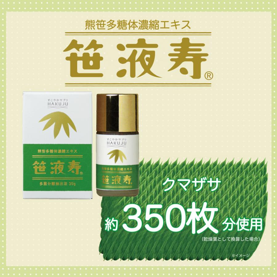 クマザサ濃縮エキス 笹液寿（ササエキス）35g入り 多糖体