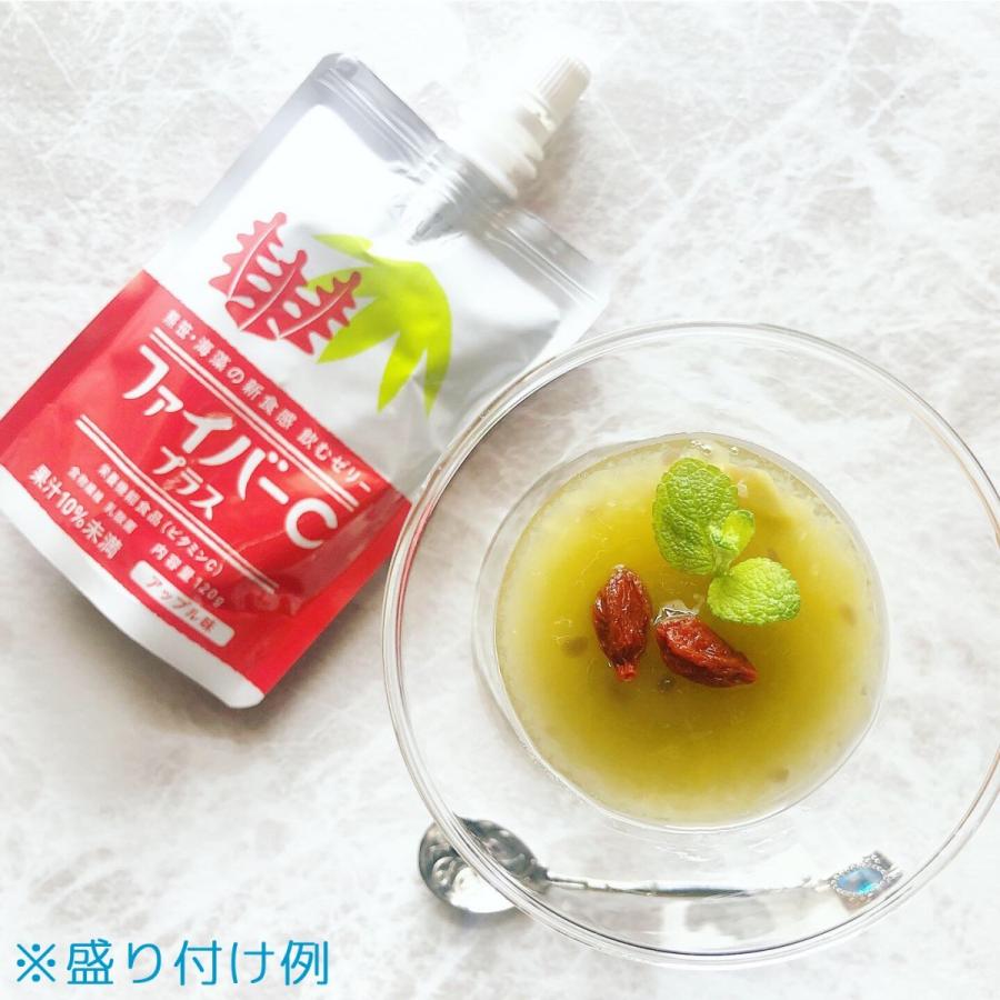 ゼリー飲料 ビタミンC 食物繊維 乳酸菌 ファイバーCプラス 120g×6袋