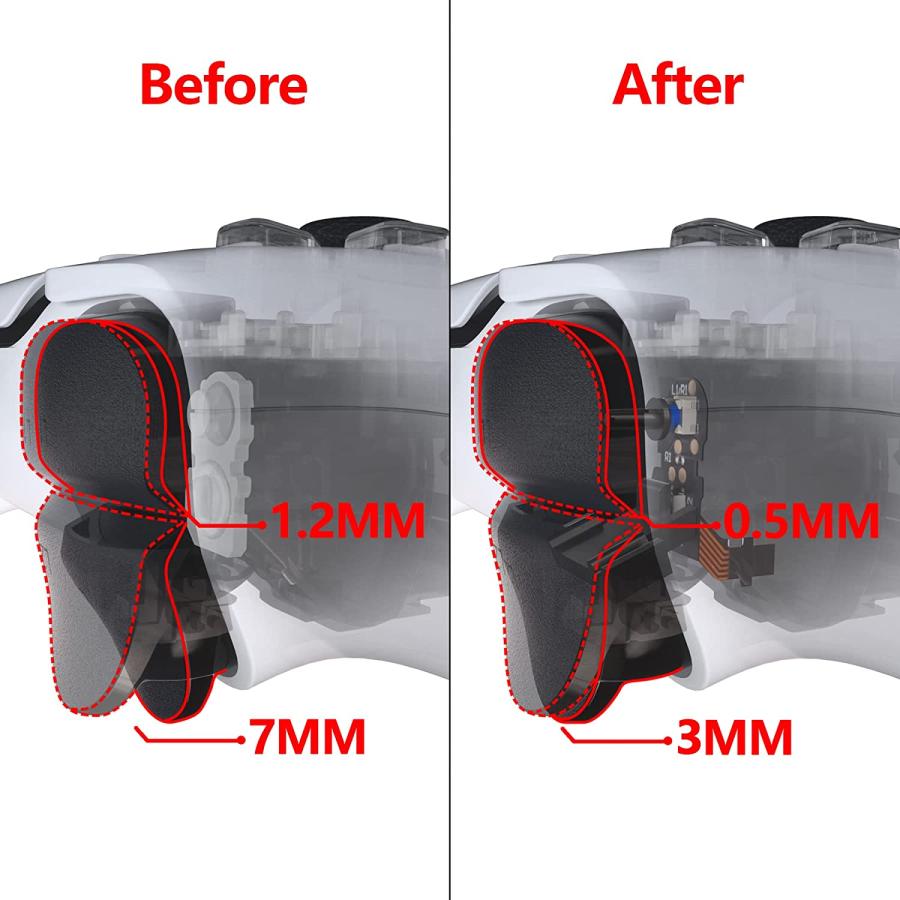 eXtremeRate PFMD005 クリックヘアトリガーキット PS5 コントローラー