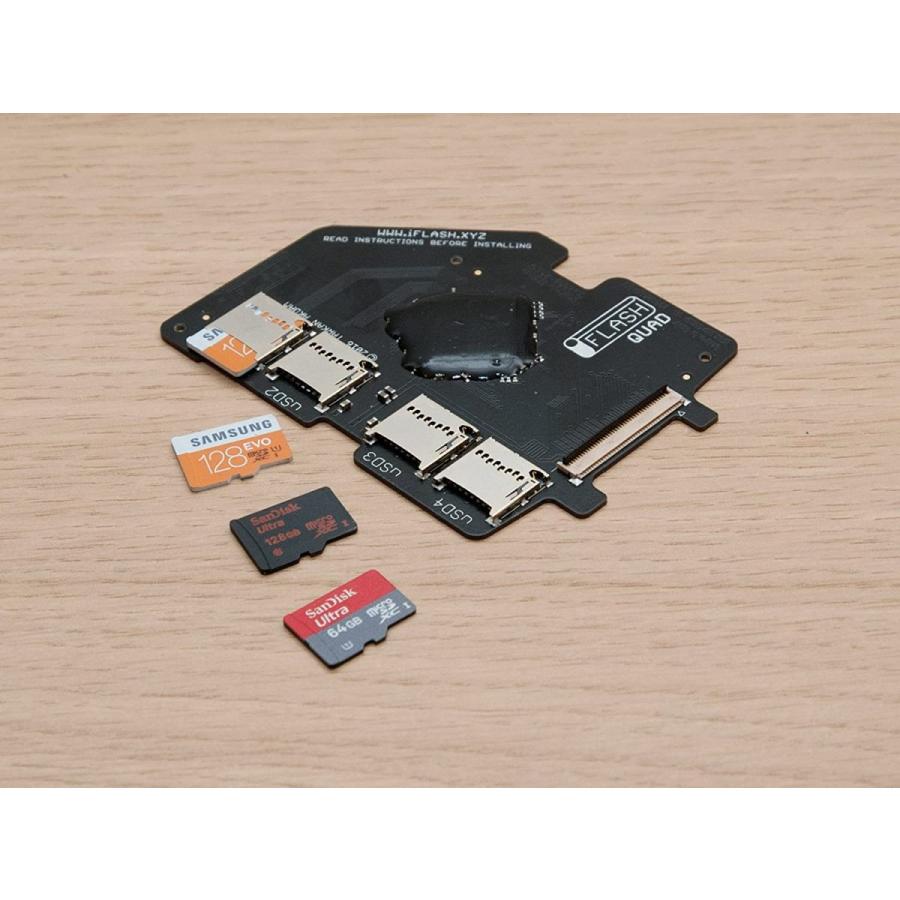 iFlash-QUAD Quad MicroSD Adapter for the iPod 変換アダプター