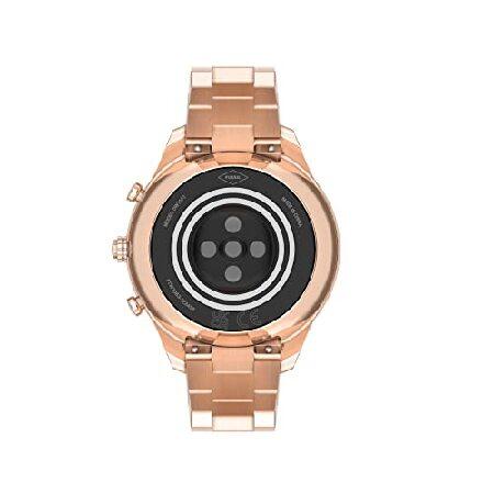 Fossil Stella Gen Hybrid 40mm Stainless Steel Smart Watch, Color: Rose Gold (Model: FTW7063)