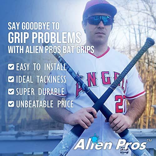 Alien Pros野球用バットグリップテープ 2枚入り 1.1 mmプレカット プロ品質のバットテープ｜hakuraiichiba｜03
