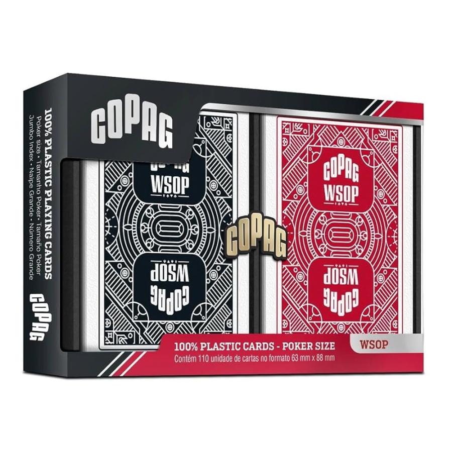 Copag WSOP 100%プラスチックトランプ - 標準サイズ(ポーカー