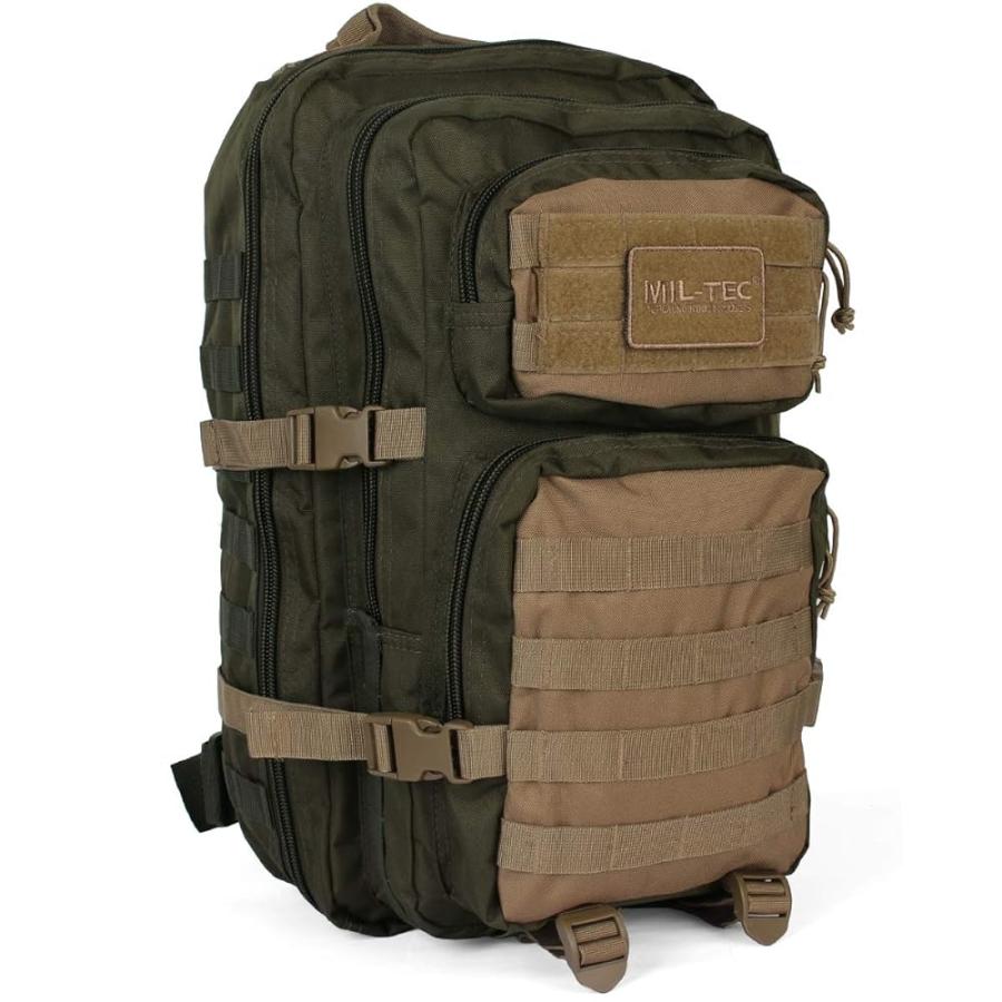 MIL-TEC バックパック US Assault Pack モールシステム 大 36L - RANGER GREEN/COYOTE｜hakuraiichiba｜02