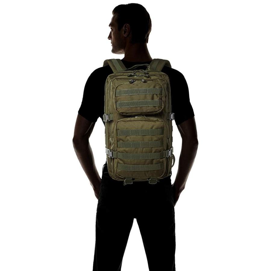 Mil-Tec バックパック US Assault Pack モールシステム 大 36L - オリーブドラブ_3