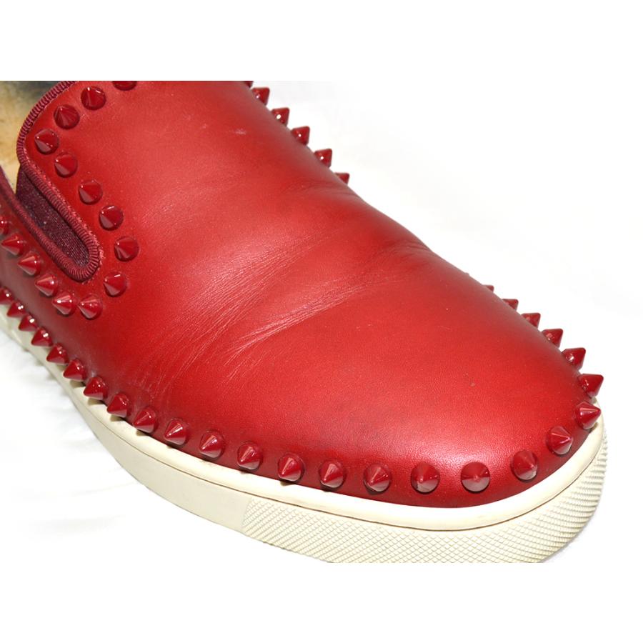 Christian Louboutin【クリスチャンルブタン】スリッポン　3130444　PIK　BOAT　FLAT　CAL　レッド　サイズ41【中古】｜hakuraku78｜07