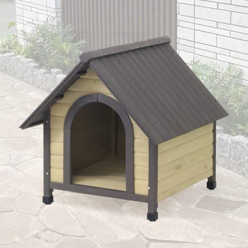 Iimono117 木製 犬小屋 屋外サークル 交換用パーツ ペットハウス 高さ78 5 幅76 奥行84cm 天然木 耐水性 耐候性 大きな出入り口 木製 ア 薄利多売堂 すのこ 組み立て簡単 A B09t2f4dfk 2429