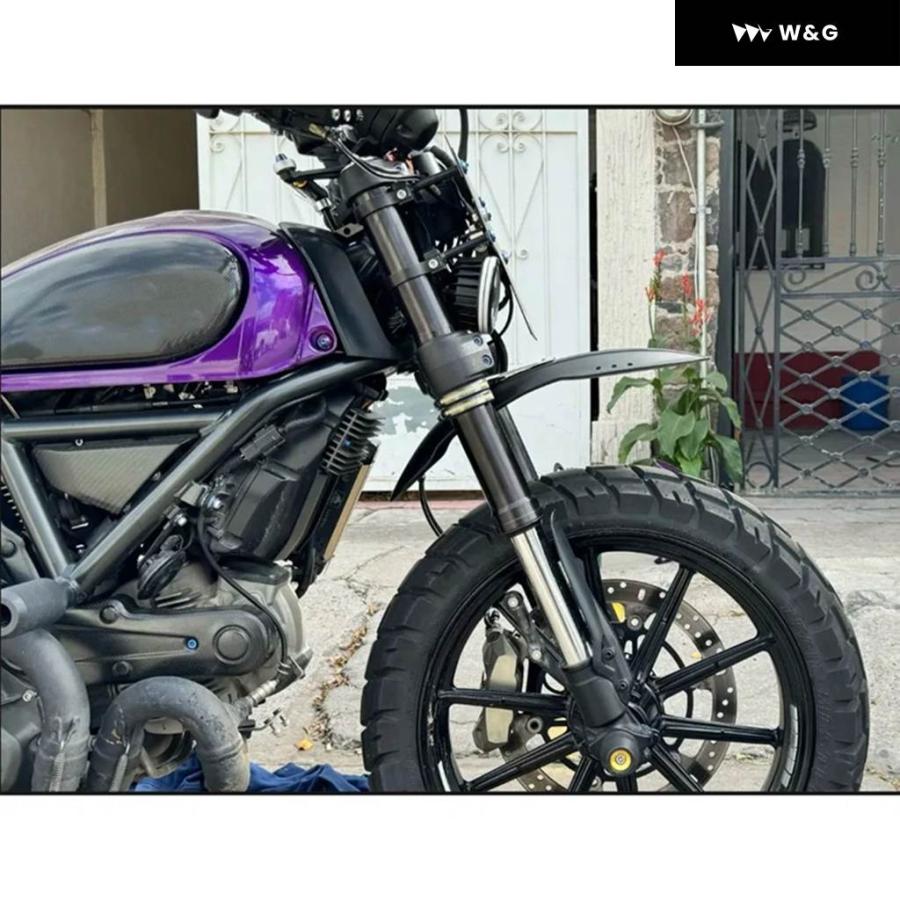 ブランド登録なし - 並行輸入品自動二輪車 自動二輪車 フロントマッドガードドゥカティスクランブラー 400 SIXTY2 SCRAMBLER400 スクランブラー 800 2016-2023 どろ除け