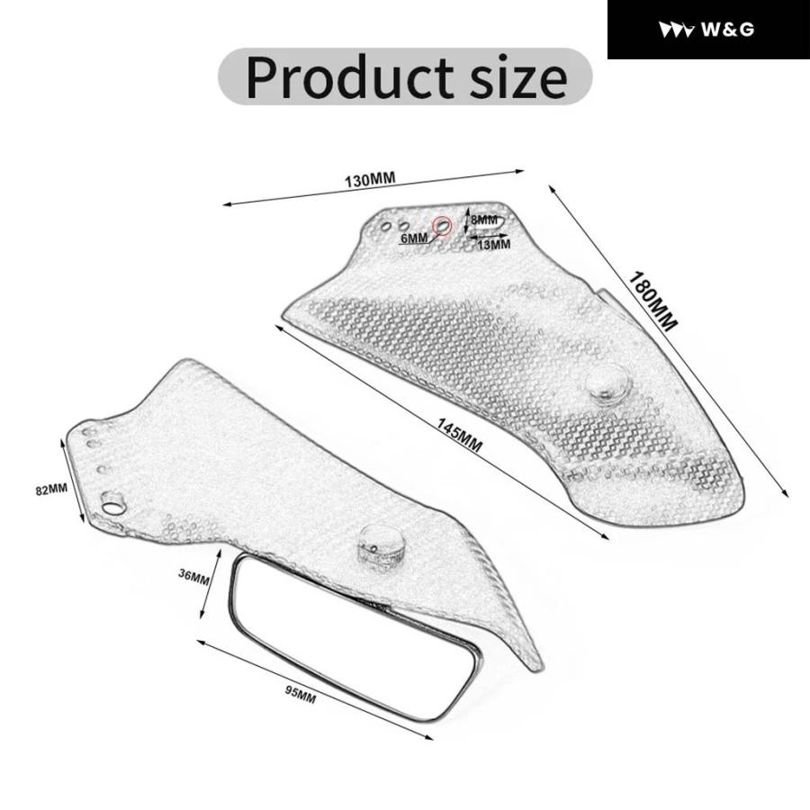 ブランド登録なし - 並行輸入品自動二輪車 自動二輪車 バックミラー 側面鏡鑑 ホンダ R 400R 500R 600R 650R 1000RR 舞台の袖 運動競技ステ バックミラー