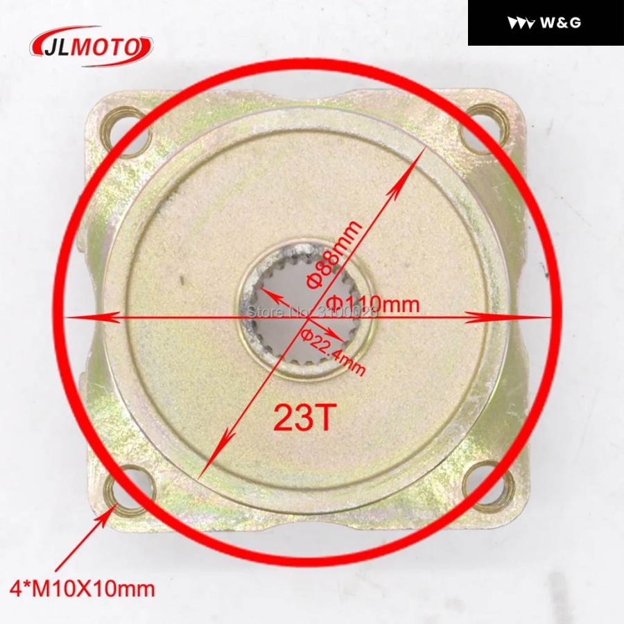 並行輸入品710MM M8*4 ホイールハブ リアアクスルアセンブリ 428# 37T スプロケット 160MM ディスクブレーキ 50 110CC 電動ATVクワッドバギーオートバイ_3