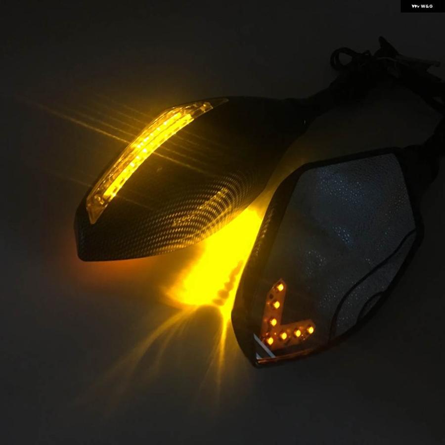 並行輸入品 オートバイ LEDウィンカー サイドミラー ウィンカー インジケーター バックミラー ホンダ スズキ カワサ_5