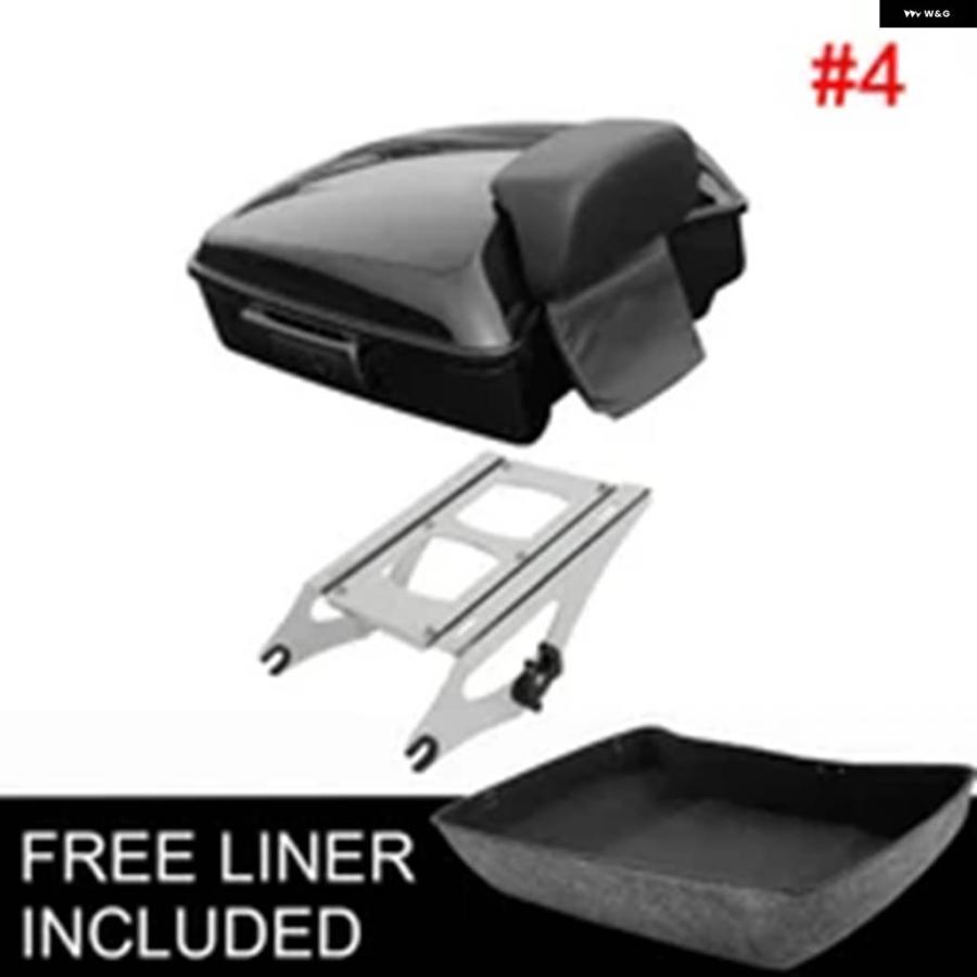 ブランド登録なし - 並行輸入品 自動二輪車 10.7 チョップド ブート バックレスト マウント 仕合わせ ラゲッジ ハーレー ツーリング ロードキング エレク