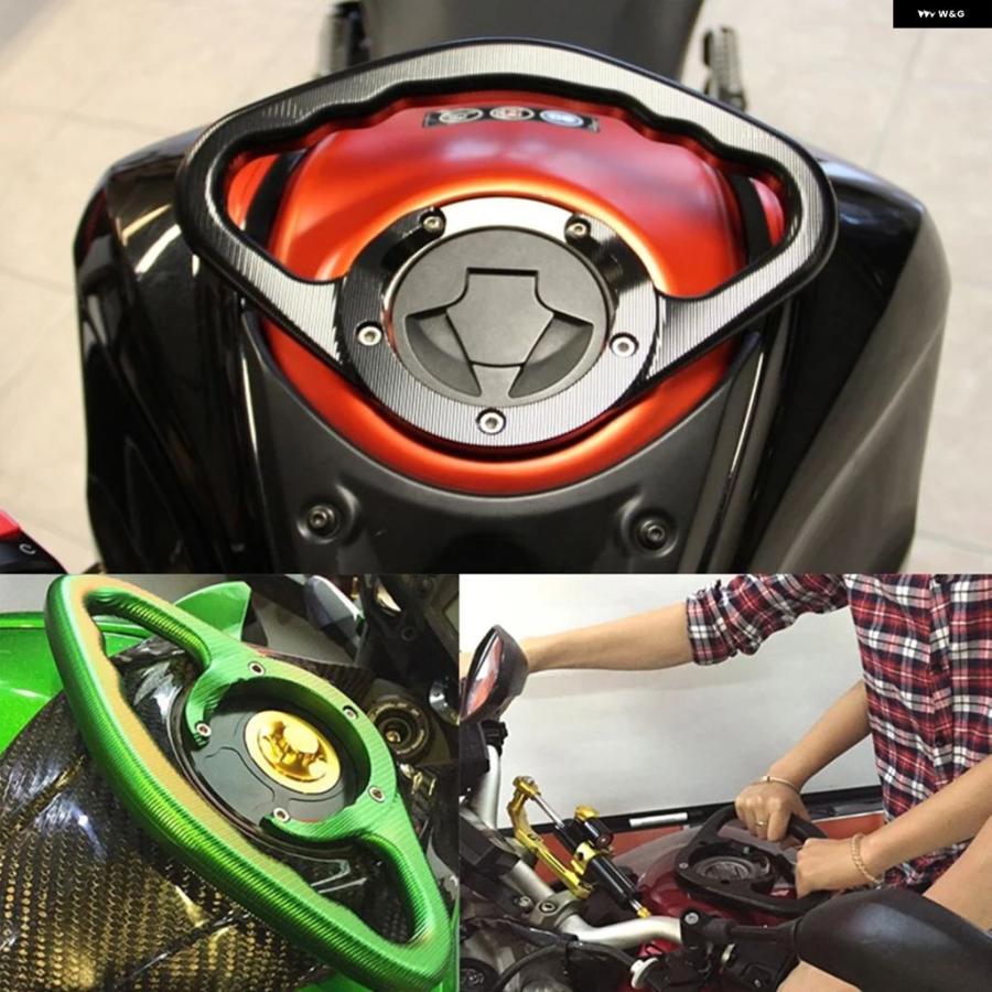 並行輸入品ヤマハ R6 R6S FZ1 FZ6 FZ6R MT07 MT09 YZFR1 YZFR6 オートバイ バイク パッセンジャー ハンド グリップ ハンド グリップ タンク グラブバー_8