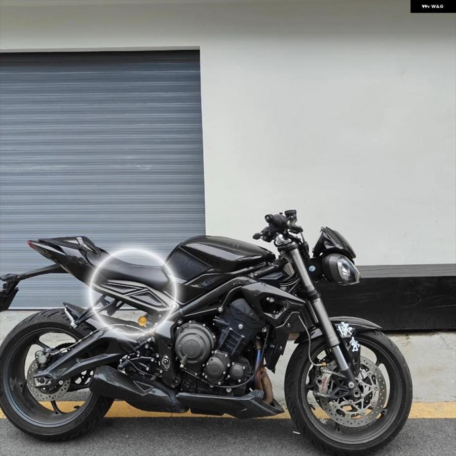 並行輸入品トライアンフ STREET TRIPLE 765R 765RS 2017-2021-23 100%カーボン フェアリング サイド フェアリング フレーム オートバイ バイク_4