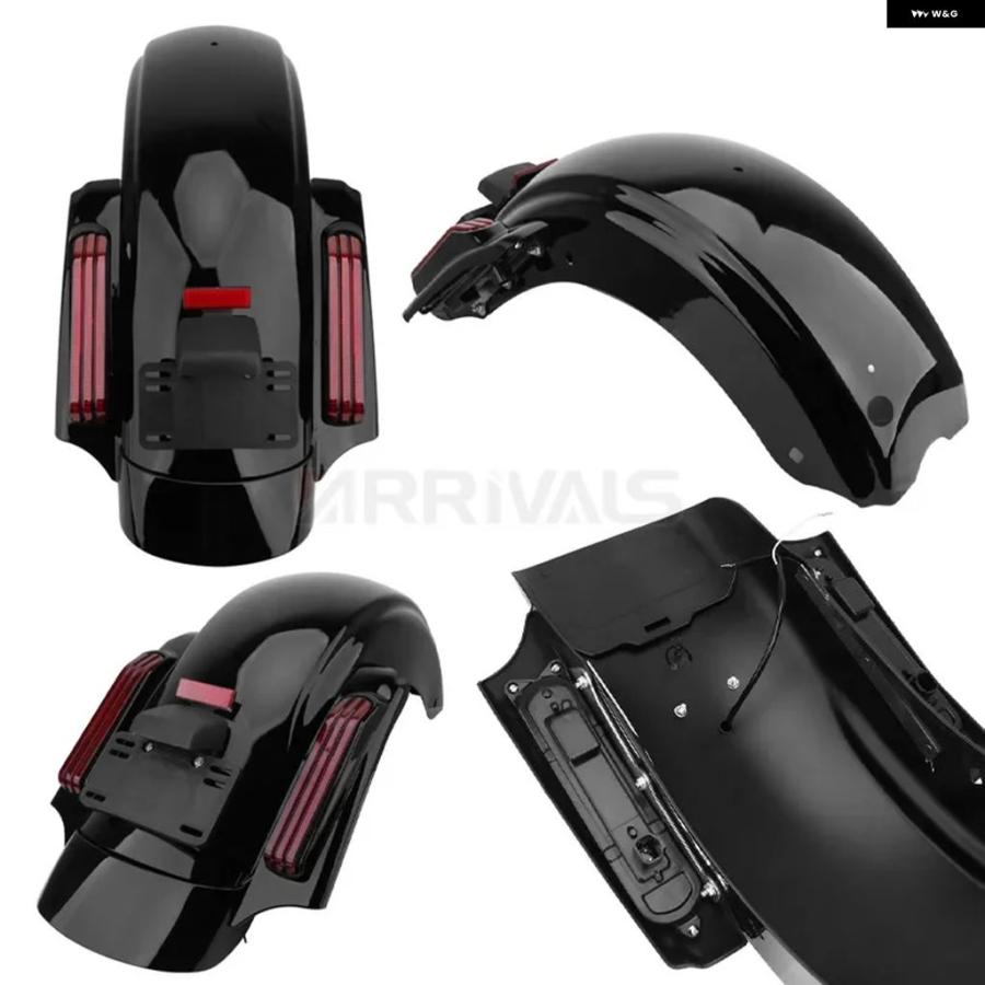 並行輸入品オートバイ バイク LED CVO スタイル リアフェンダー システム エクステンション フェイシアセット ハーレー ツーリング エレクトラ グライド_6