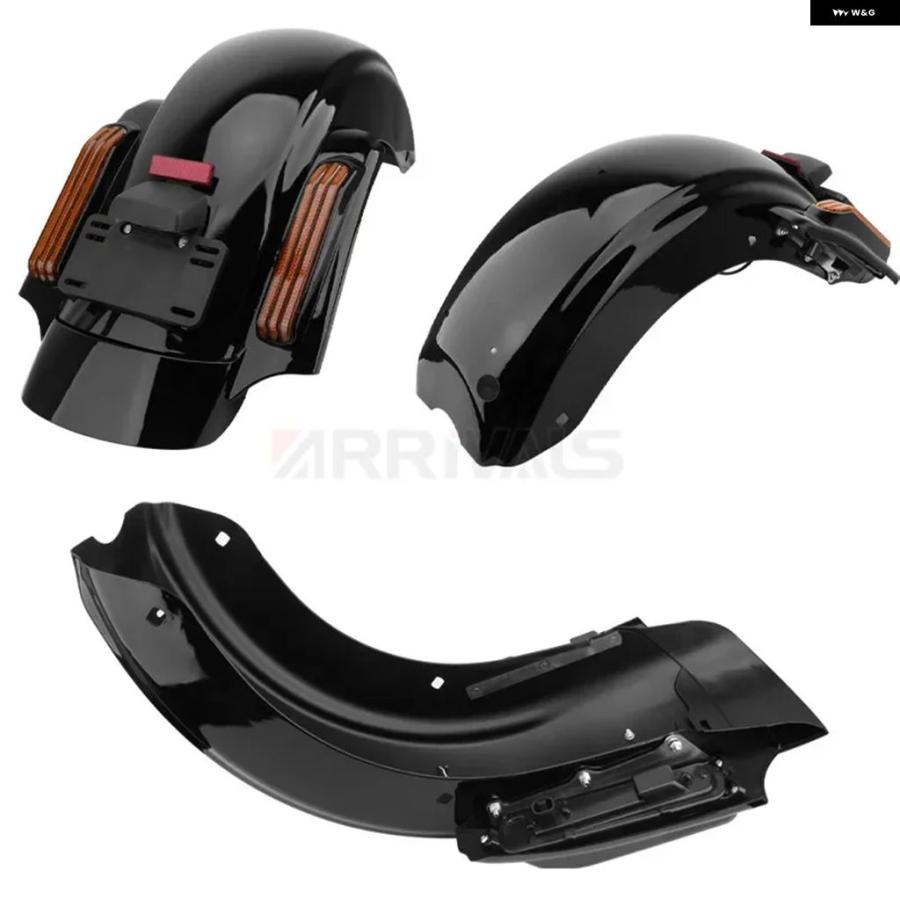 並行輸入品オートバイ バイク LED CVO スタイル リアフェンダー システム エクステンション フェイシアセット ハーレー ツーリング エレクトラ グライド_7