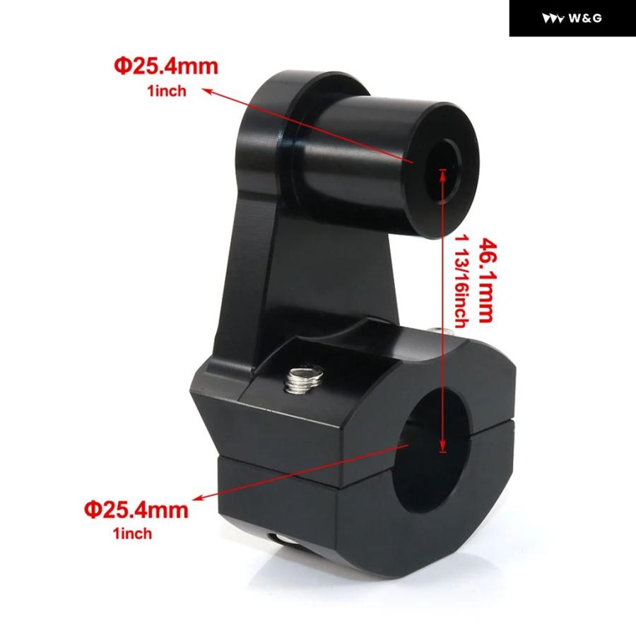 ブランド登録なし - 並行輸入品25.4MM 原動機 手持ち部分赤ちょうちん ファットバー マウント クランプ ライザー ホンダ CMX300/500/1100 REBEL SHADOW 600 ヤマハ XV1700 XVS 950 R