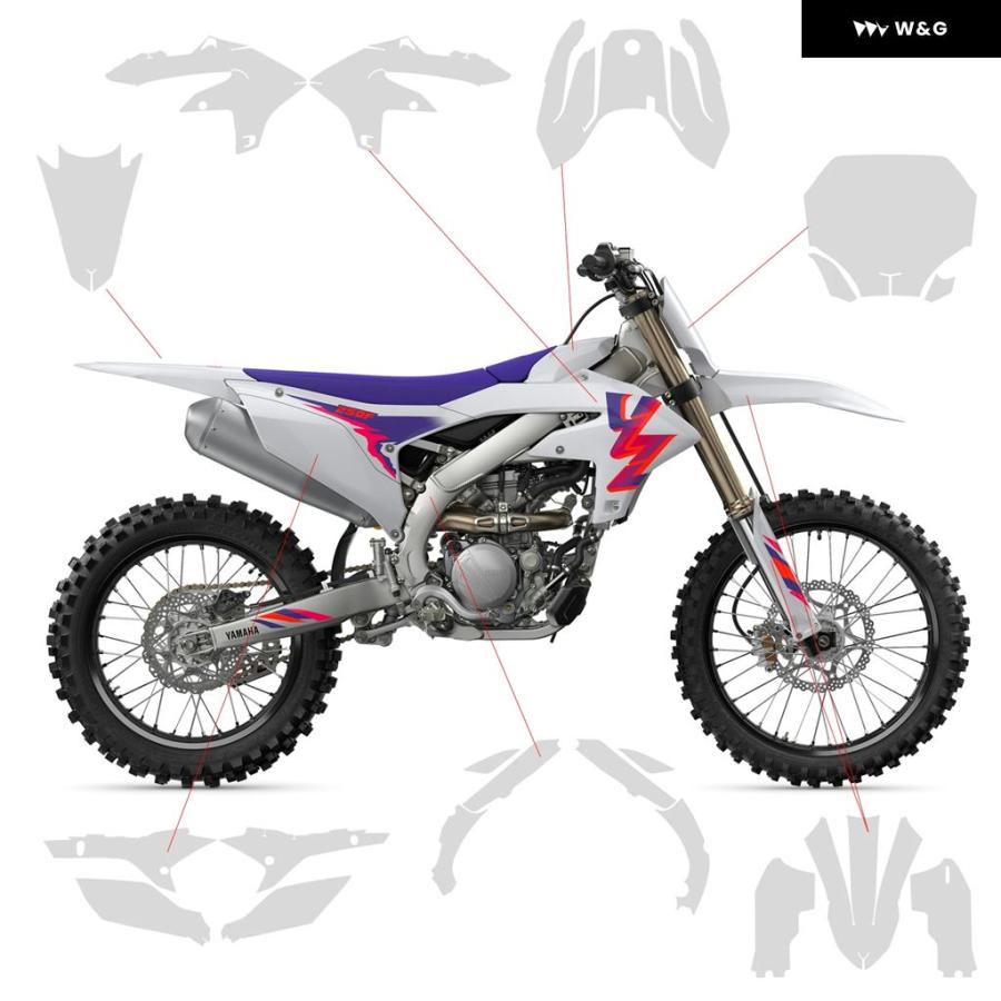 並行輸入品ヤマハ YZ250F ペイント フィルム YZ 250 F PPF オートバイ バイク TPU フィルム YZ 250F 2024 アクセサリー_8