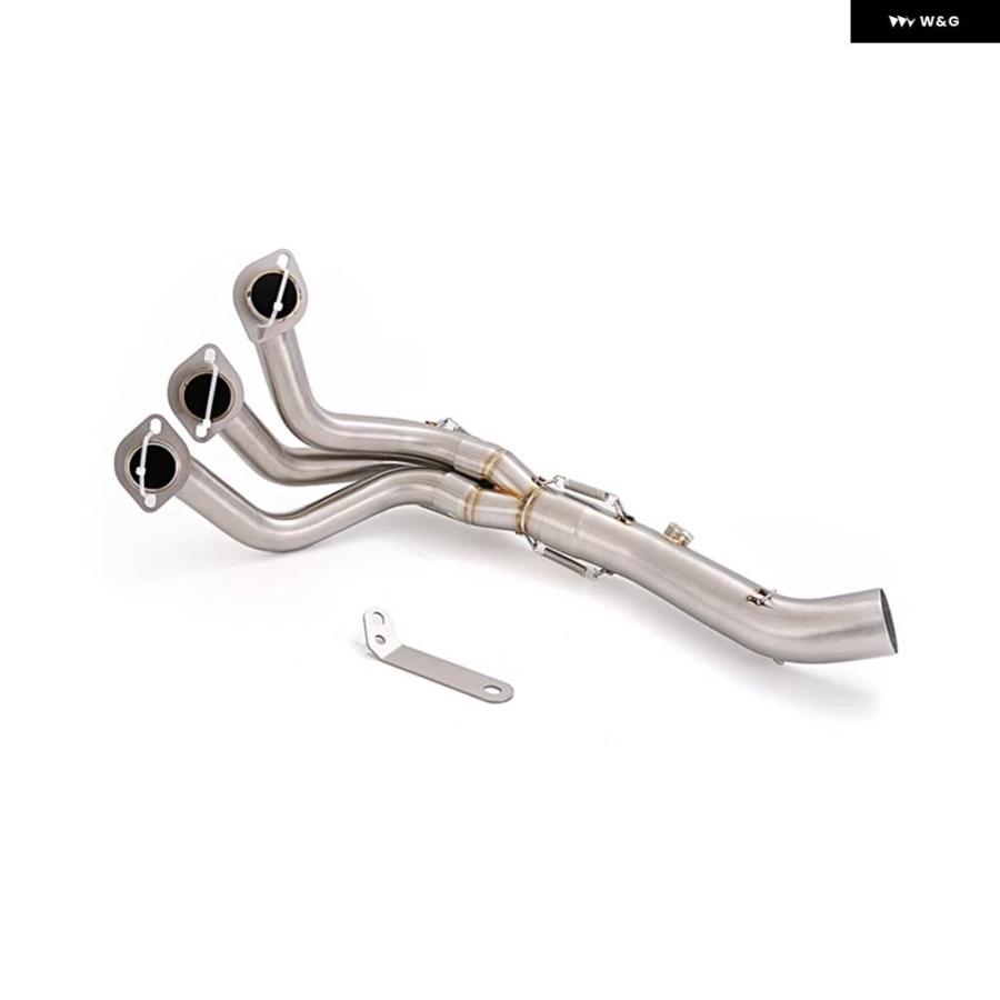 並行輸入品ヤマハ MT09 2014-2020 FZ09 FJ09 TRACER900 900GT 2015-2020 バイク 排気 システム フロントリンク パイプ マフラー システム エスケープの画像