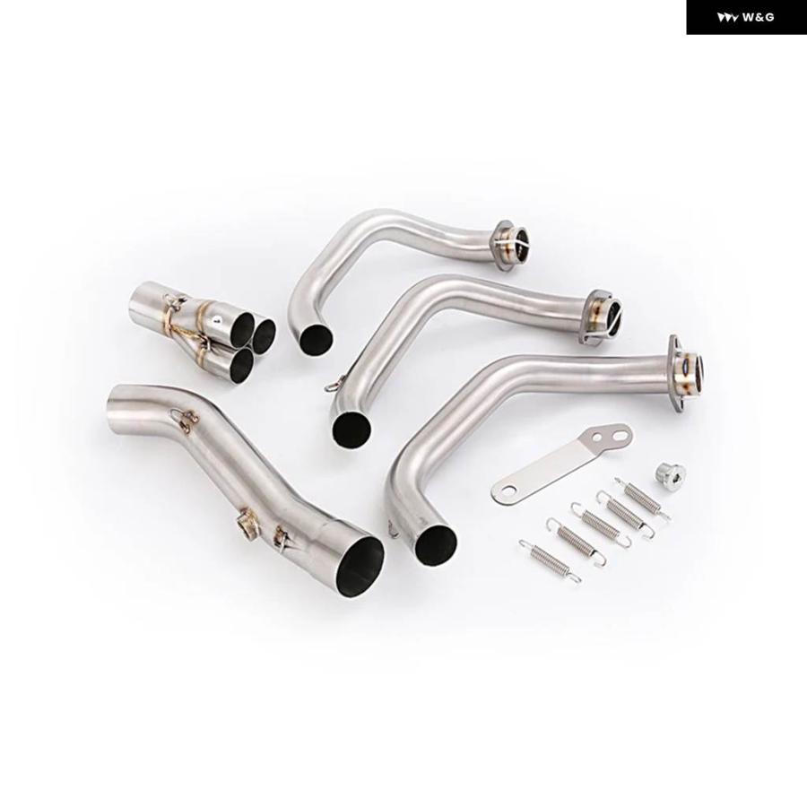 並行輸入品ヤマハ MT09 2014-2020 FZ09 FJ09 TRACER900 900GT 2015-2020 バイク 排気 システム フロントリンク パイプ マフラー システム エスケープの画像