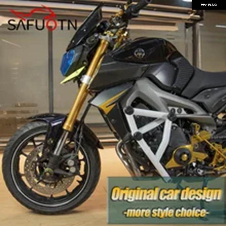 並行輸入品エンジン クラッシュ バー オートバイ アクセサリー スタントケージガード バンパー ヤマハ MT09 FZ09 2013-2017 - 20_2
