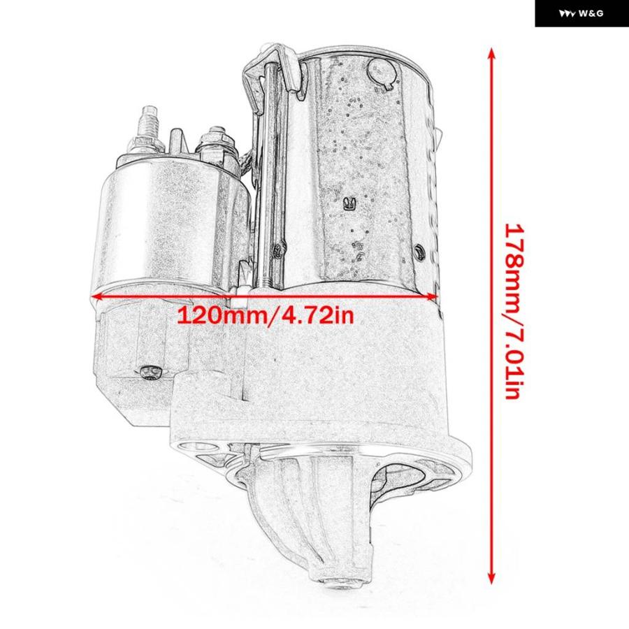 並行輸入品スターターモーター カワサキ KAF820 MULE PRO-FX 2016-2019 21163-0751 STV1911BA STV1911WA CVS081558 D6GC201 MIA11732_5