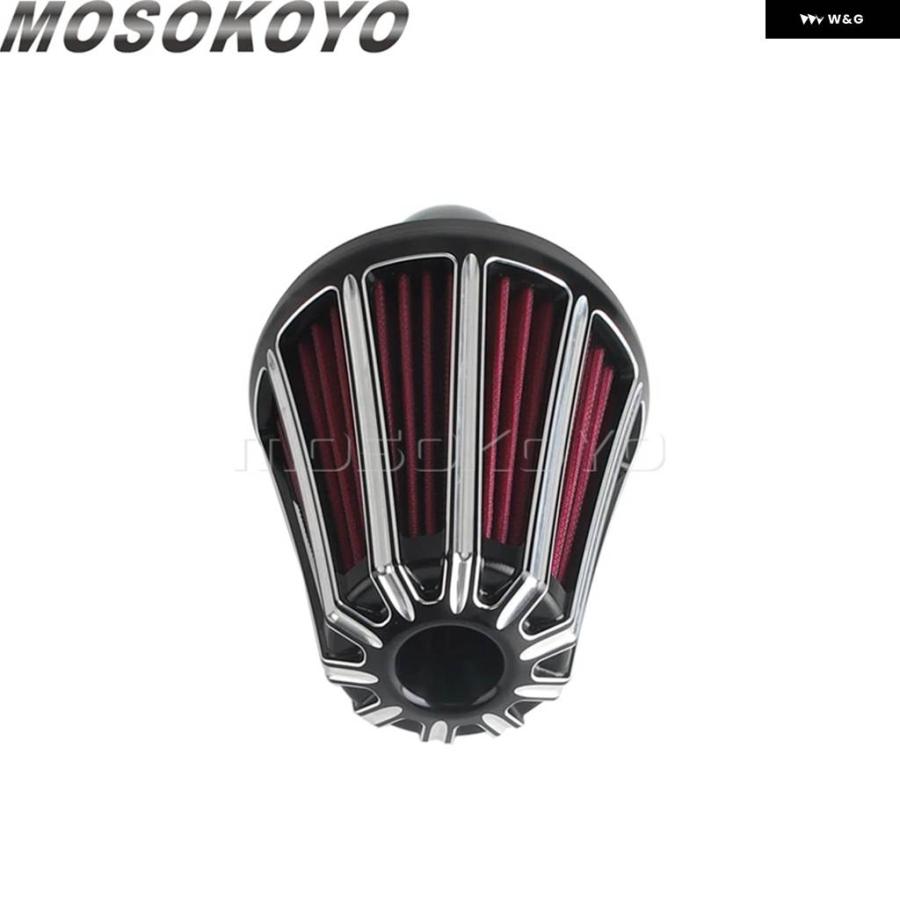 並行輸入品エア フィルター ハイフローインテーク フィルター キット エンジン プロテクター 交換用アクセサリー ハーレー ソフテイル ツーリング ロー_8