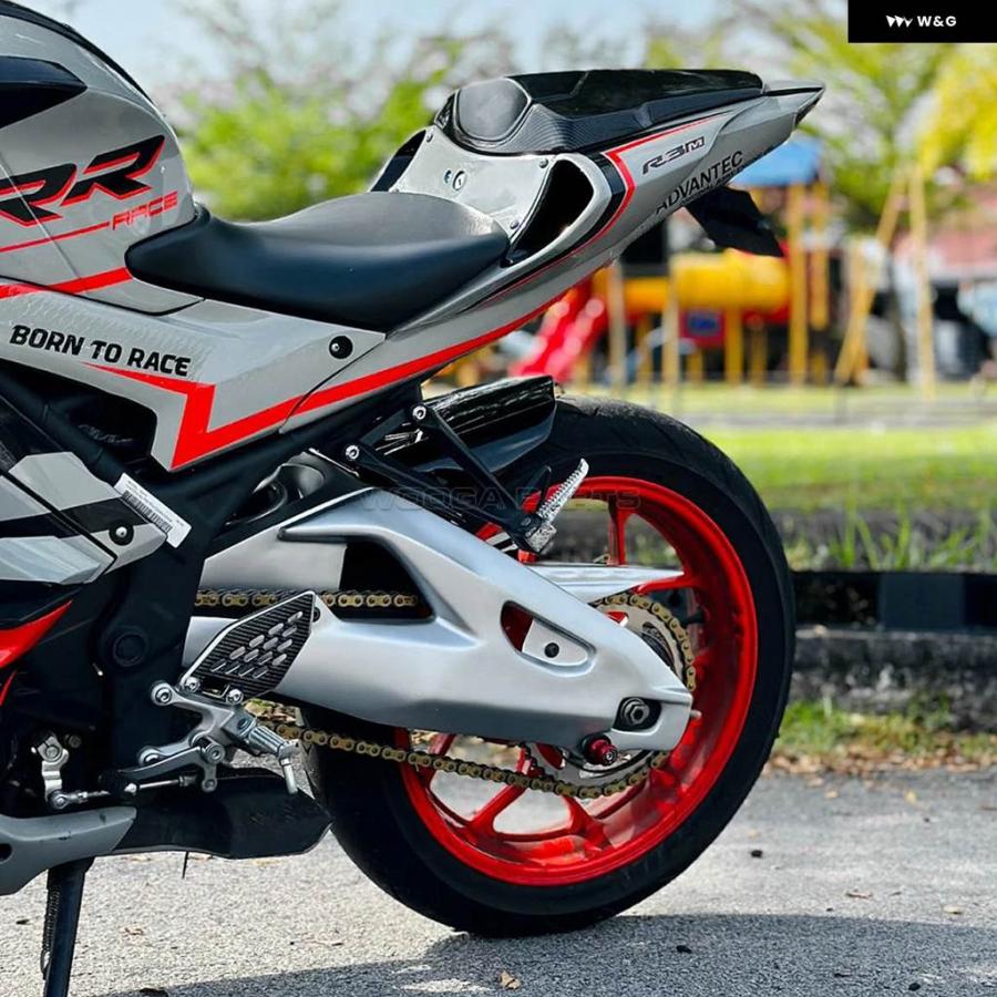 並行輸入品スイングアーム エンハンサーカバー ヤマハ YZF R3 R25 2015-2023 リアフェンダー スイングアーム カバー ガードキット ホイールハガー マッ_8
