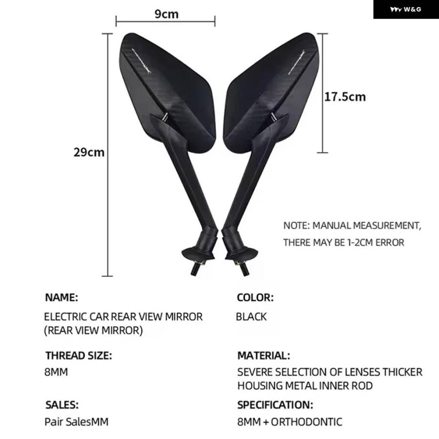 ブランド登録なし - 並行輸入品 ヤマハ シグナスX 125 シグナス X 125 SMAX 155 ZUMA 2025 一角 炭素 鏡鑑 自動二輪車