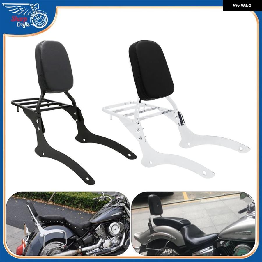 並行輸入品 オートバイ パッセンジャーバックレスト シーシーバー ラック パッド ヤマハ V-STAR DRAG STAR VSTAR DS1100 XVS1100_3