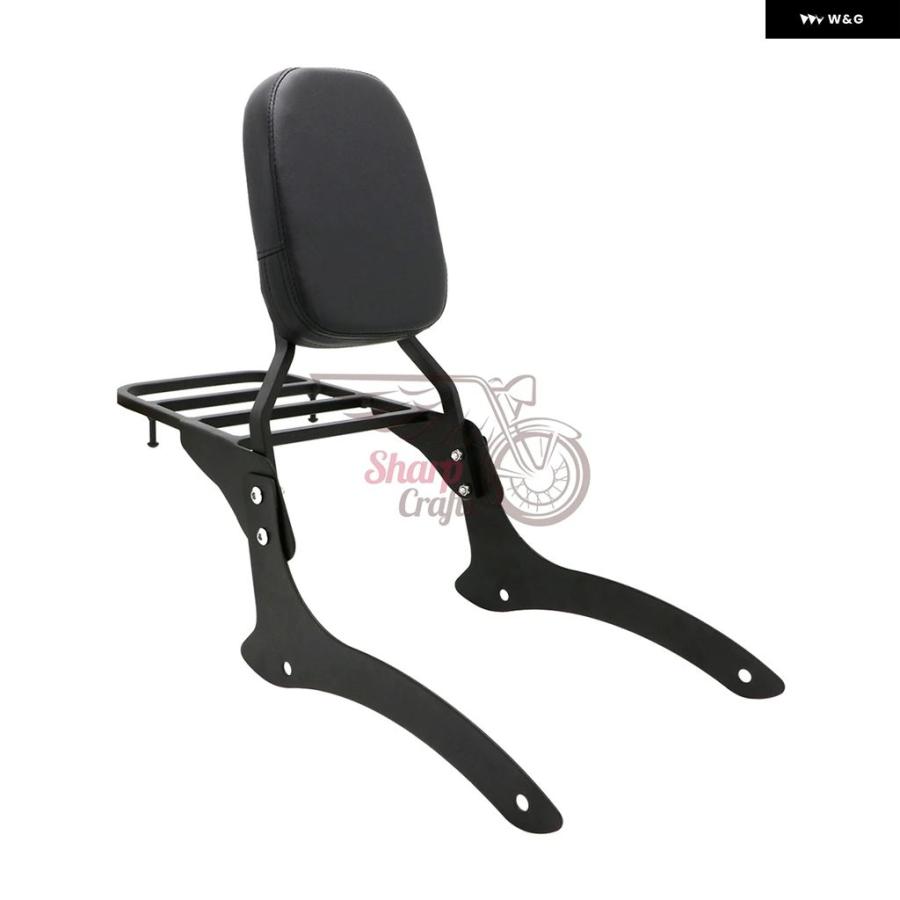 並行輸入品 オートバイ パッセンジャーバックレスト シーシーバー ラック パッド ヤマハ V-STAR DRAG STAR VSTAR DS1100 XVS1100_4