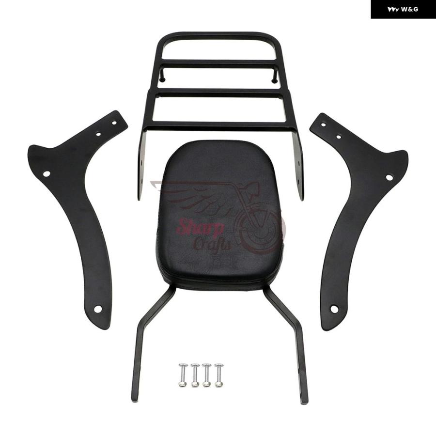 並行輸入品 オートバイ パッセンジャーバックレスト シーシーバー ラック パッド ヤマハ V-STAR DRAG STAR VSTAR DS1100 XVS1100_5