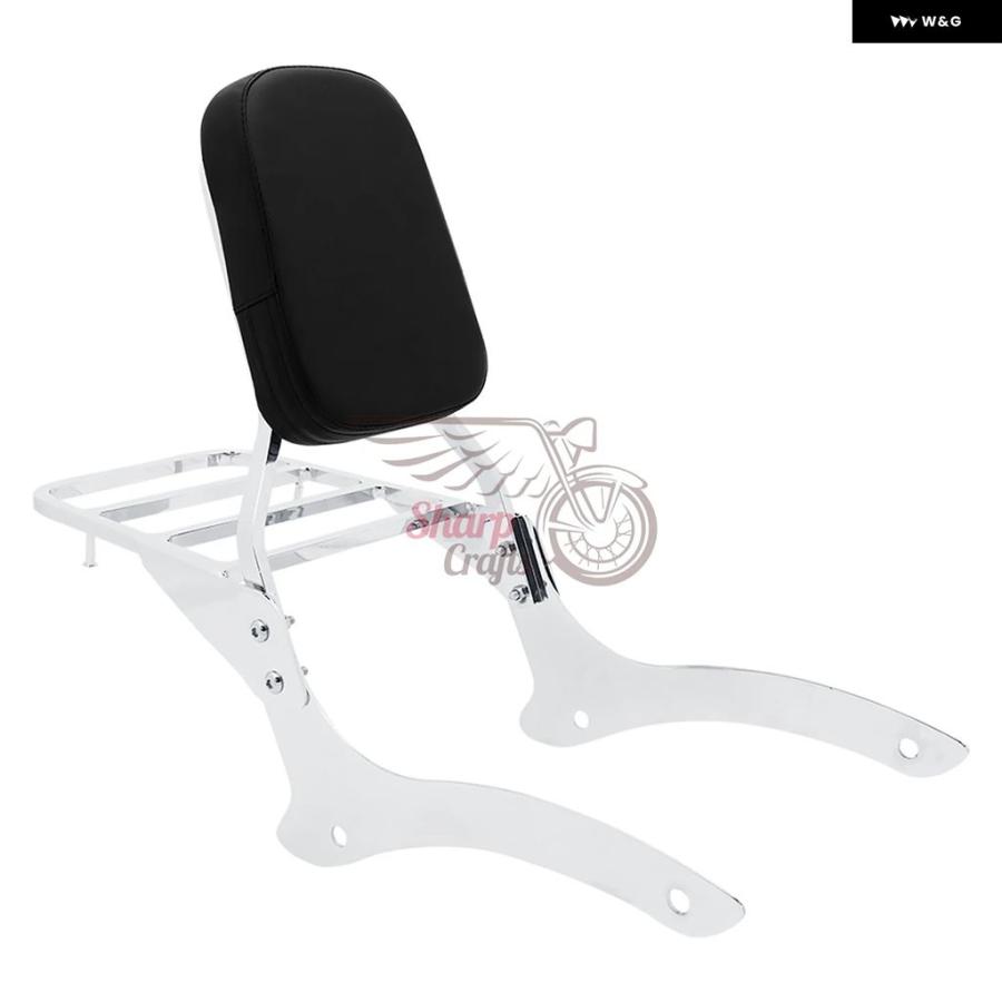 並行輸入品 オートバイ パッセンジャーバックレスト シーシーバー ラック パッド ヤマハ V-STAR DRAG STAR VSTAR DS1100 XVS1100_6