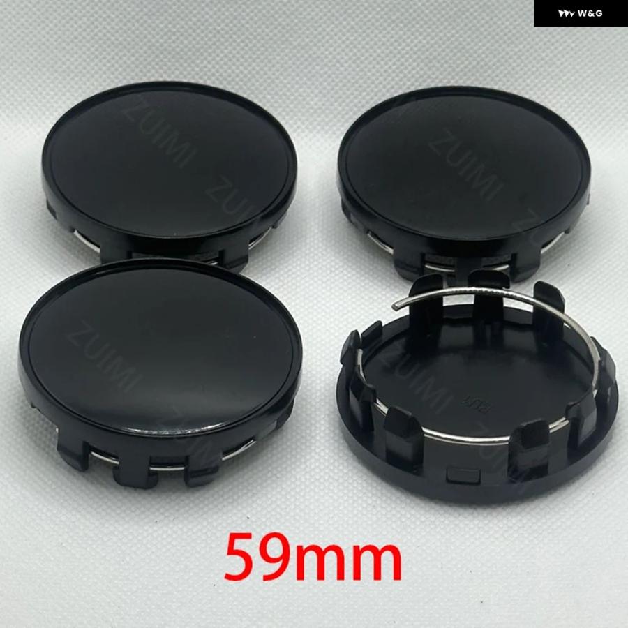 並行輸入品 4個 59MM 車用ホイールセンターリムハブキャップディスク