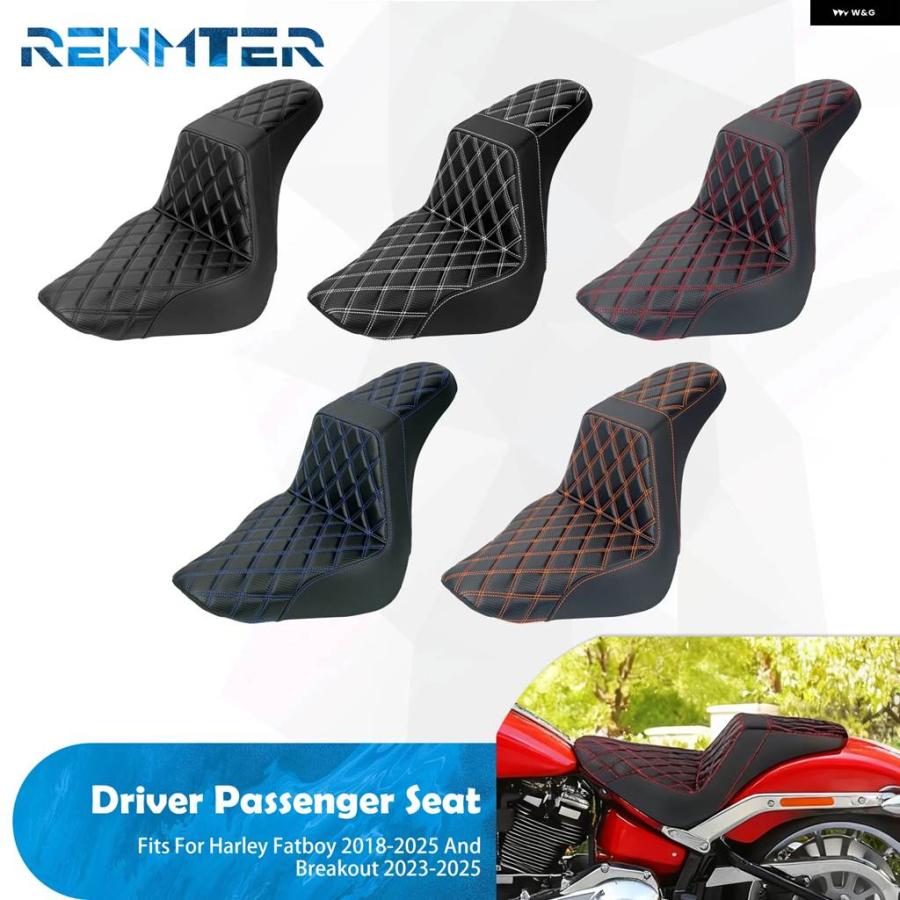 並行輸入品 オートバイ 運転席助手席前席後席ツーアップ用 クッション シート ハーレー ダビッドソン ソフテイル ファットボーイ_6