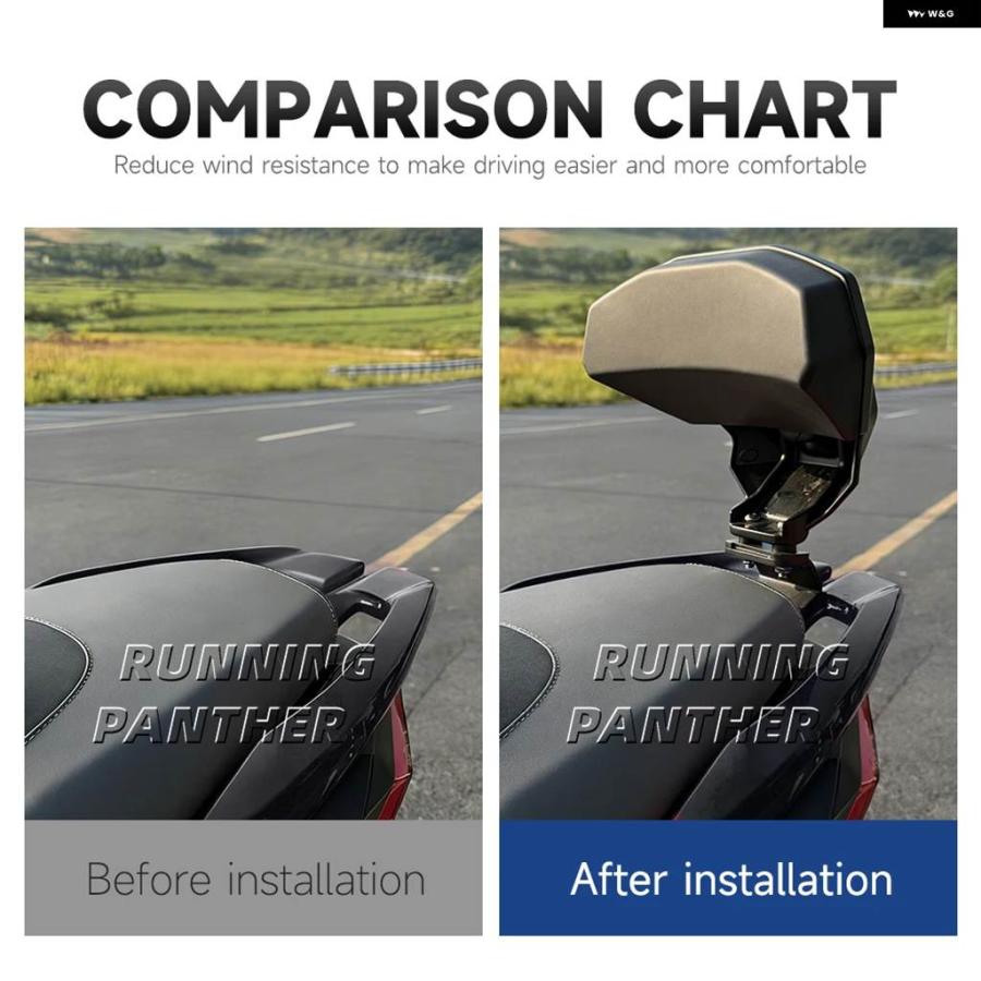 並行輸入品 アプリリア SR GT200 SRGT200 バックレスト アプリリア SR GT125 SRGT125 オートバイ リア用バックレスト_3