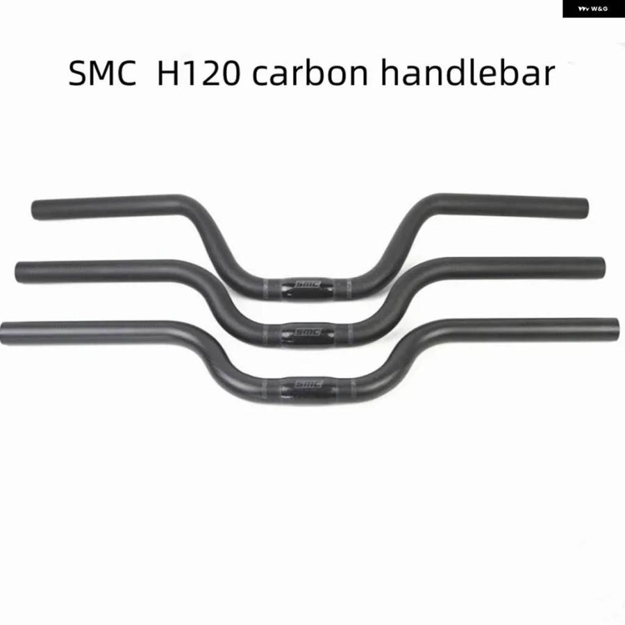 並行輸入品 SMCカーボン ハンドルバー 高さ120MM 傾斜レンジ10度 超