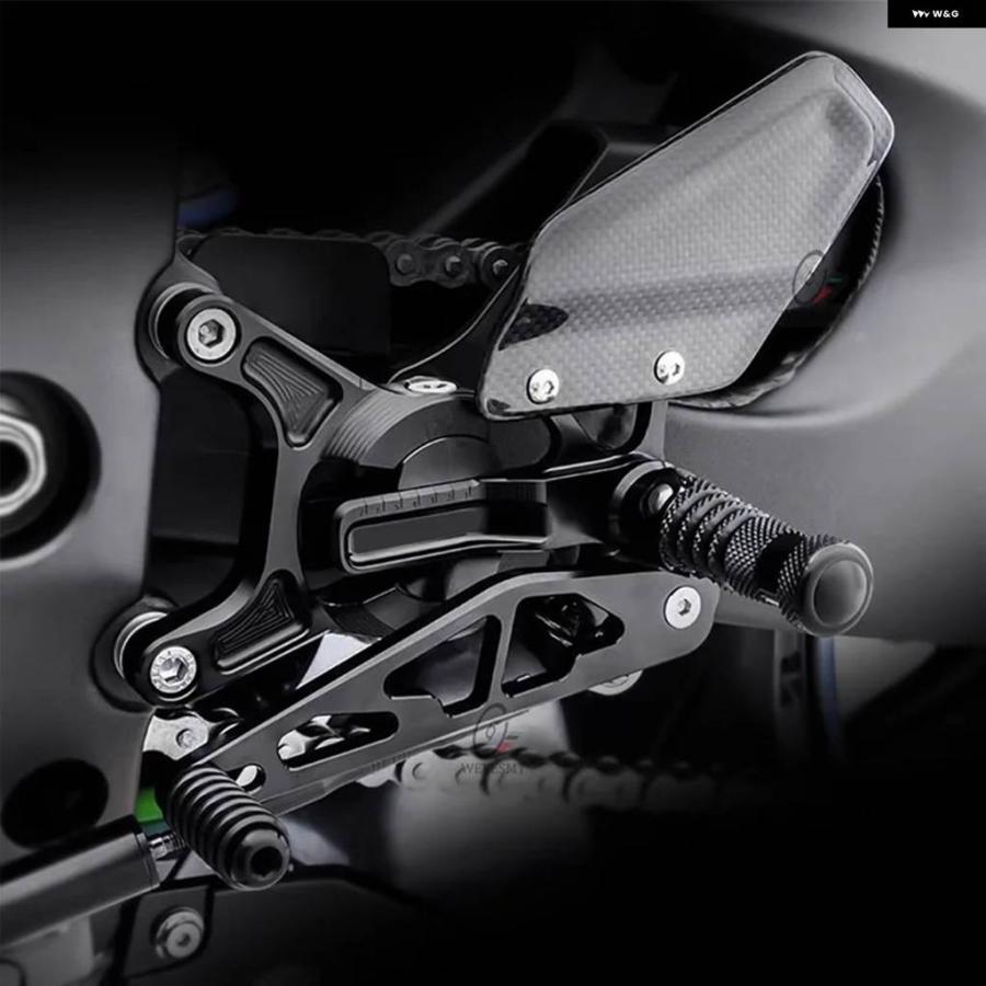並行輸入品 カーボン バイク フットペグ レスト リアセット カワサキ ZX-6R 2019-2025_3