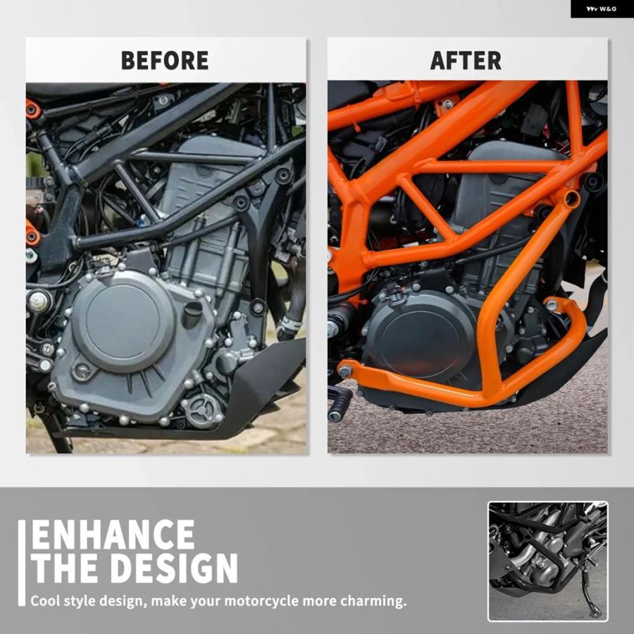 ブランド登録なし - 並行輸入品 自動二輪車 傾倒 プロテクター 発動機 かばい立て 衝突 赤ちょうちん バンパー DUKE 390 250 2017-2022 DUKE390 DUKE250