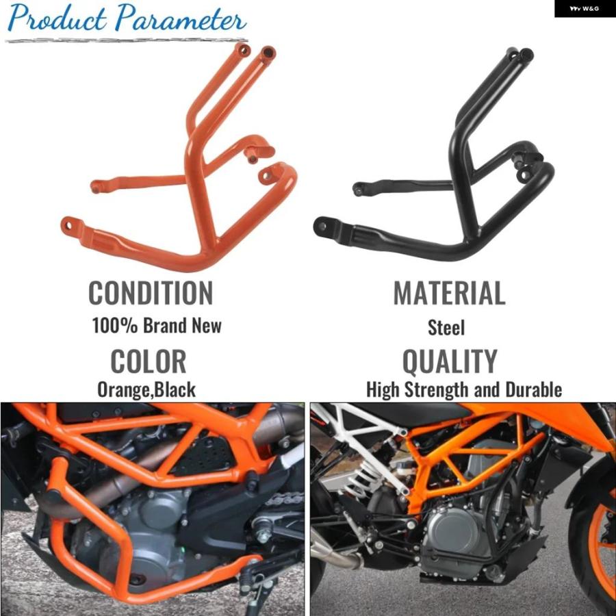 ブランド登録なし - 並行輸入品 自動二輪車 傾倒 プロテクター 発動機 かばい立て 衝突 赤ちょうちん バンパー DUKE 390 250 2017-2022 DUKE390 DUKE250