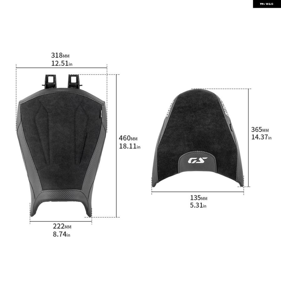 ブランド登録なし - 並行輸入品 R1300GS フロントライダーリアシート 座蒲団 BMW ドライバーパッセンジャーシート 自動二輪車 2024- 暖める能力のある