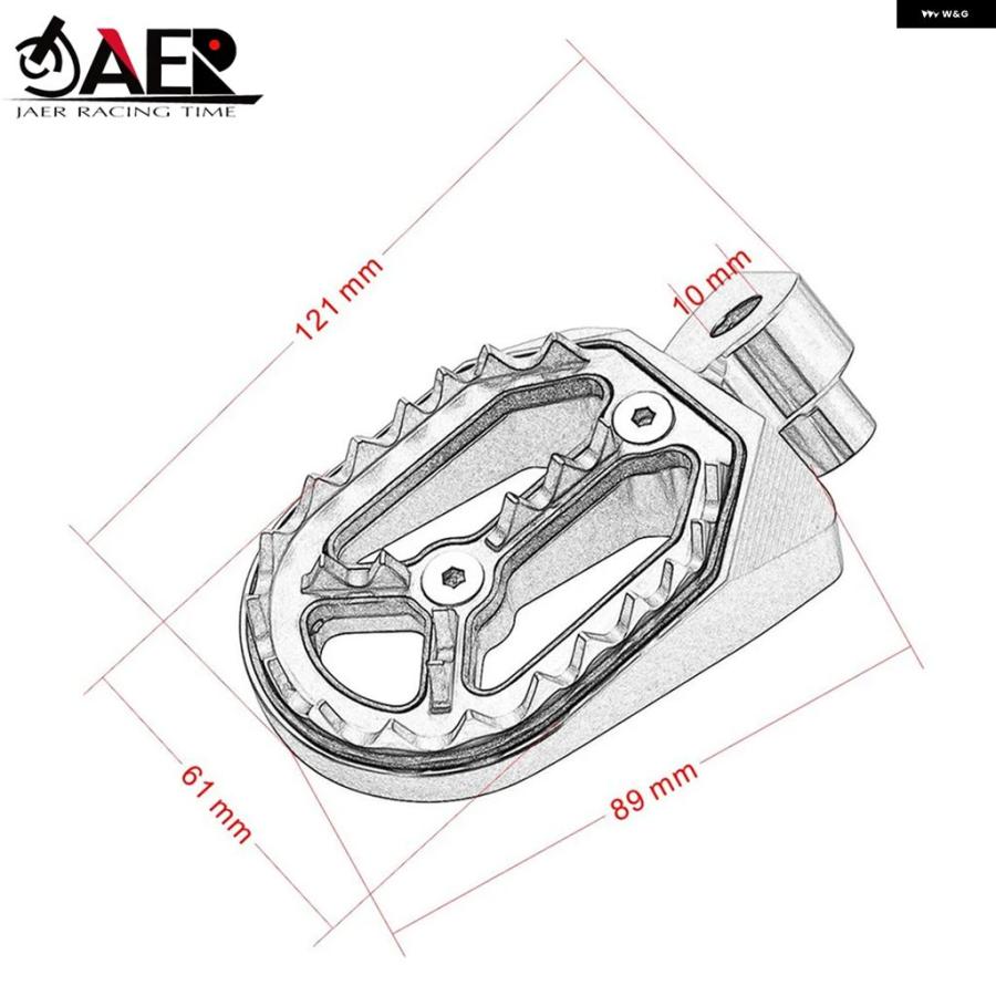 ブランド登録なし - 並行輸入品 窪溜まり 自動二輪車 一ころ フットペグ フットレスト ヤマハ YZ250F WR250F YZ WR 250F 1999-2015 YZ85 YZ125 YZ250 1999-2015 YZ450F 2004-2016