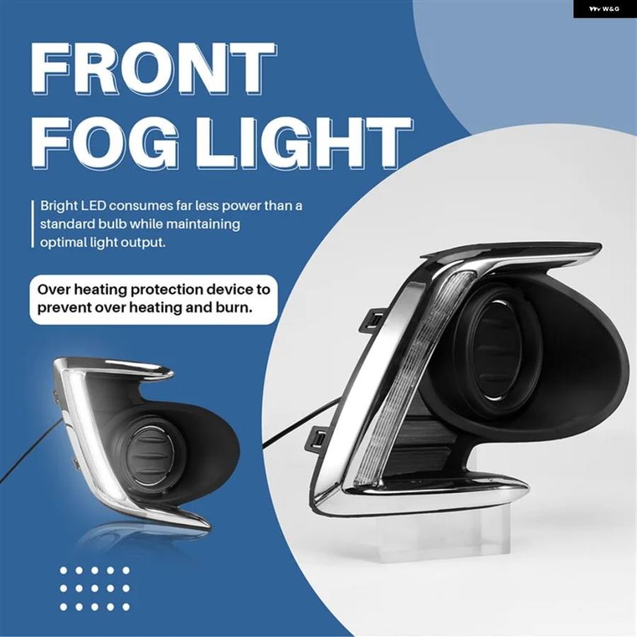 ブランド登録なし - 並行輸入品 LED デイタイム 駈けっくらともし火 DRL向こう正面 フォグランプ 三菱 アトラージュ 鏡鑑 ジュ G4 2012-2015
