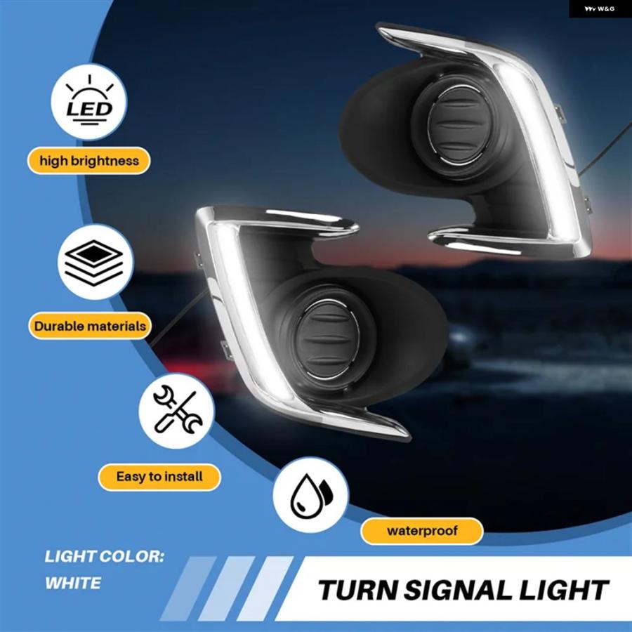 ブランド登録なし - 並行輸入品 LED デイタイム 駈けっくらともし火 DRL向こう正面 フォグランプ 三菱 アトラージュ 鏡鑑 ジュ G4 2012-2015