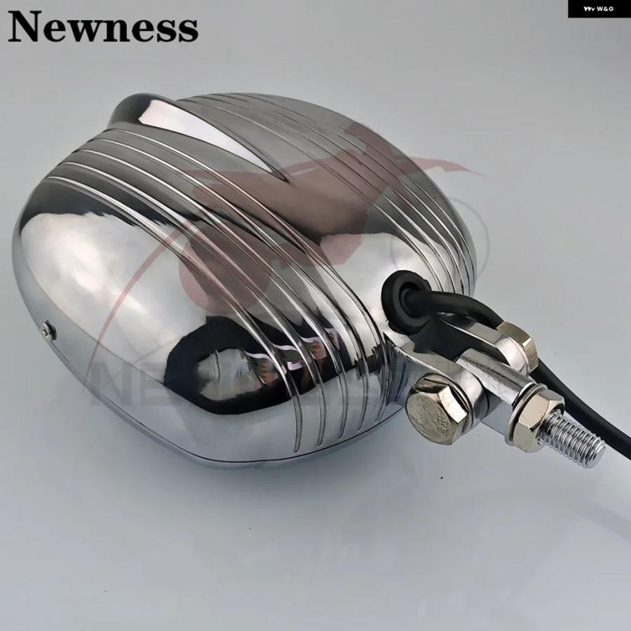 ブランド登録なし - 並行輸入品 自動二輪車 レトロ ヴィンテージ 4.5in LED 前照灯 ともし火 照明ランプ ハーレー 喫茶店 レーサー