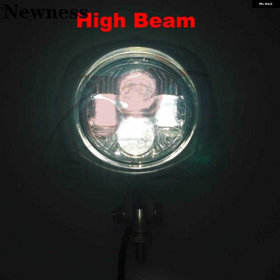 ブランド登録なし - 並行輸入品 自動二輪車 レトロ ヴィンテージ 4.5in LED 前照灯 ともし火 照明ランプ ハーレー 喫茶店 レーサー